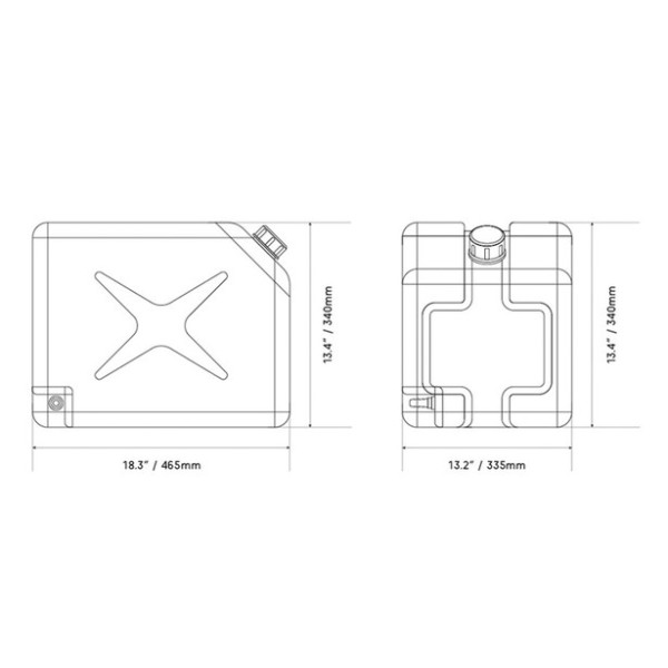 40L DOUBLE JERRY CAN - IRONMAN 4X4